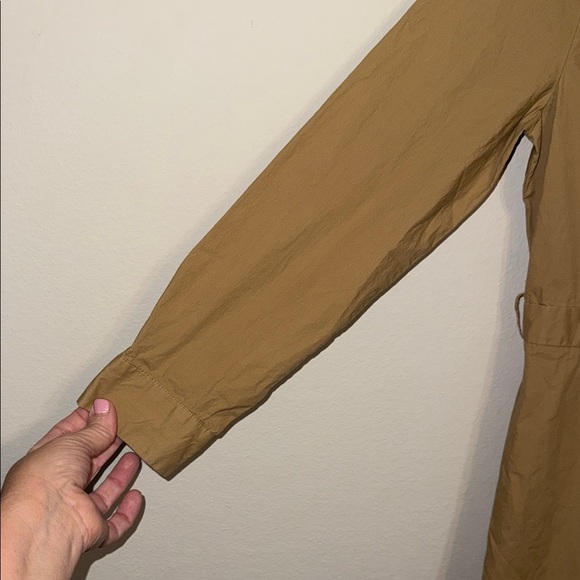 J. Crew Honey Brown Shirt Dress - size 0. F - Picture 5 of 7